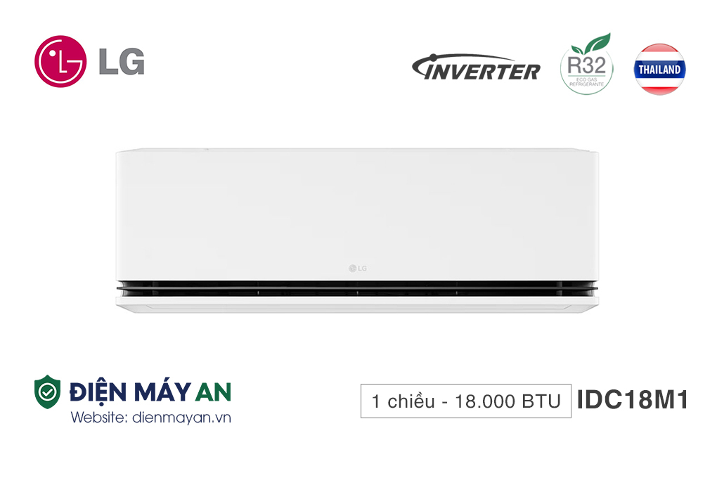 Điều Hòa LG Inverter 18000 BTU 1 Chiều IDC18M1 - Model 2025